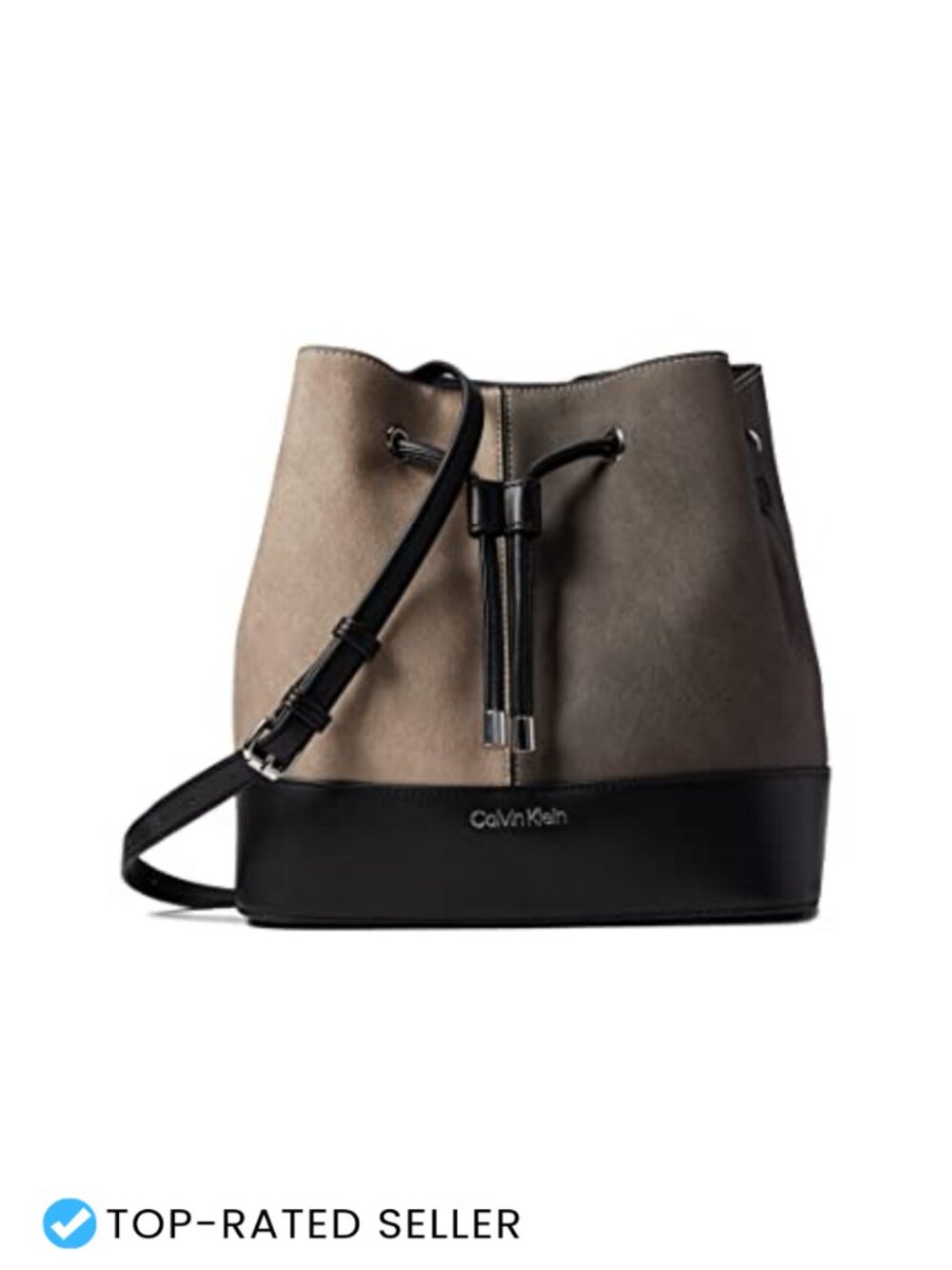 Novelty Bucket Shoulder Bag Faux Leather Convertible Crossbody Purse